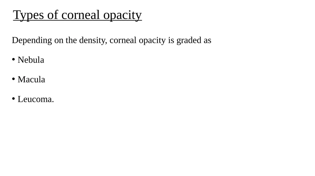 Corneal opacity Dr. Adeeb A Assistant professor - slide 10 of 19