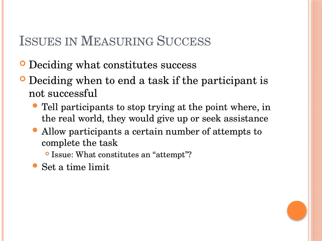 Evaluating Usability Data & Analysis Types of Data - slide 18 of 31