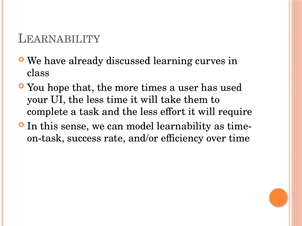 Evaluating Usability Data & Analysis Types of Data - slide 23 of 31