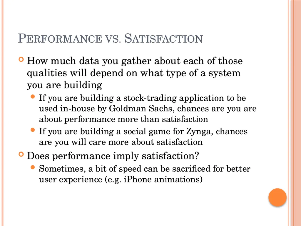 Evaluating Usability Data & Analysis Types of Data - slide 14 of 31