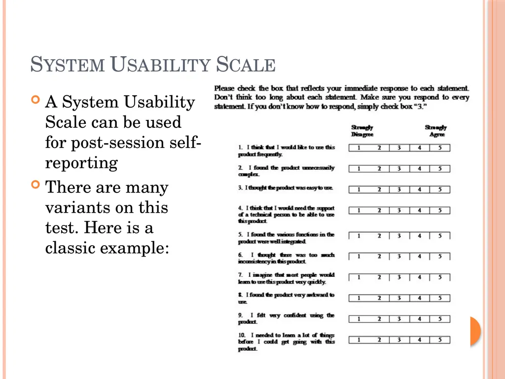 Evaluating Usability Data & Analysis Types of Data - slide 30 of 31