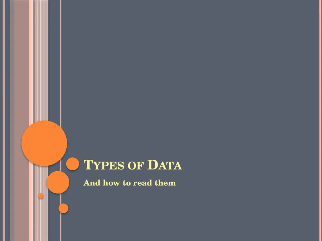 Evaluating Usability Data & Analysis Types of Data - slide 2 of 31