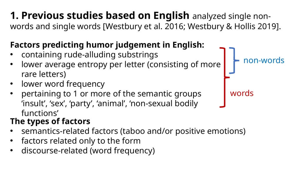 What makes Russian words funny: the phenomenon of - slide 2 of 12