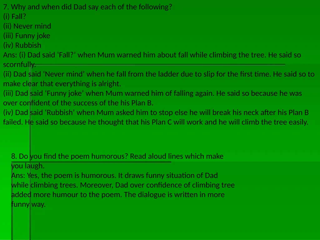 DAD AND THE CAT AND THE TREE KIT WRIGHT - slide 14 of 15