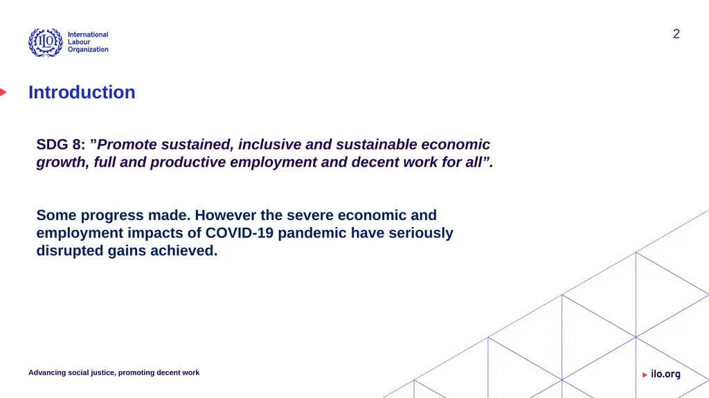 SDG 8 – Where do we stand? Status and deviations - slide 2 of 12