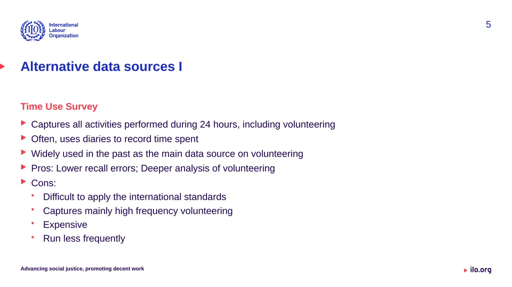 Volunteer work statistics Measurement - slide 5 of 10