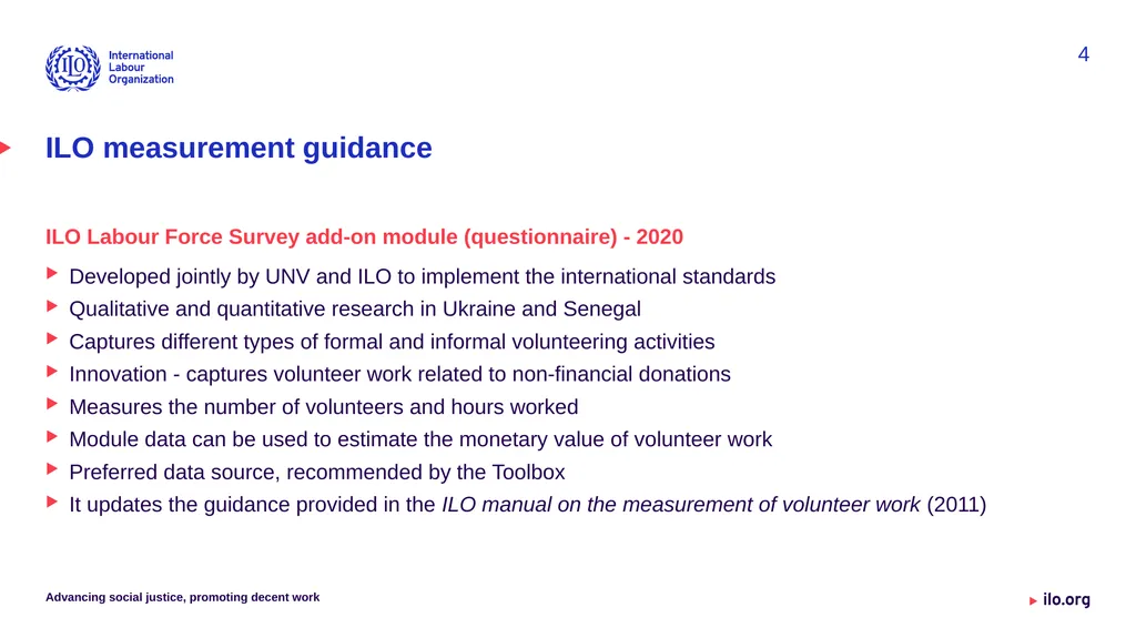 Volunteer work statistics Measurement - slide 4 of 10