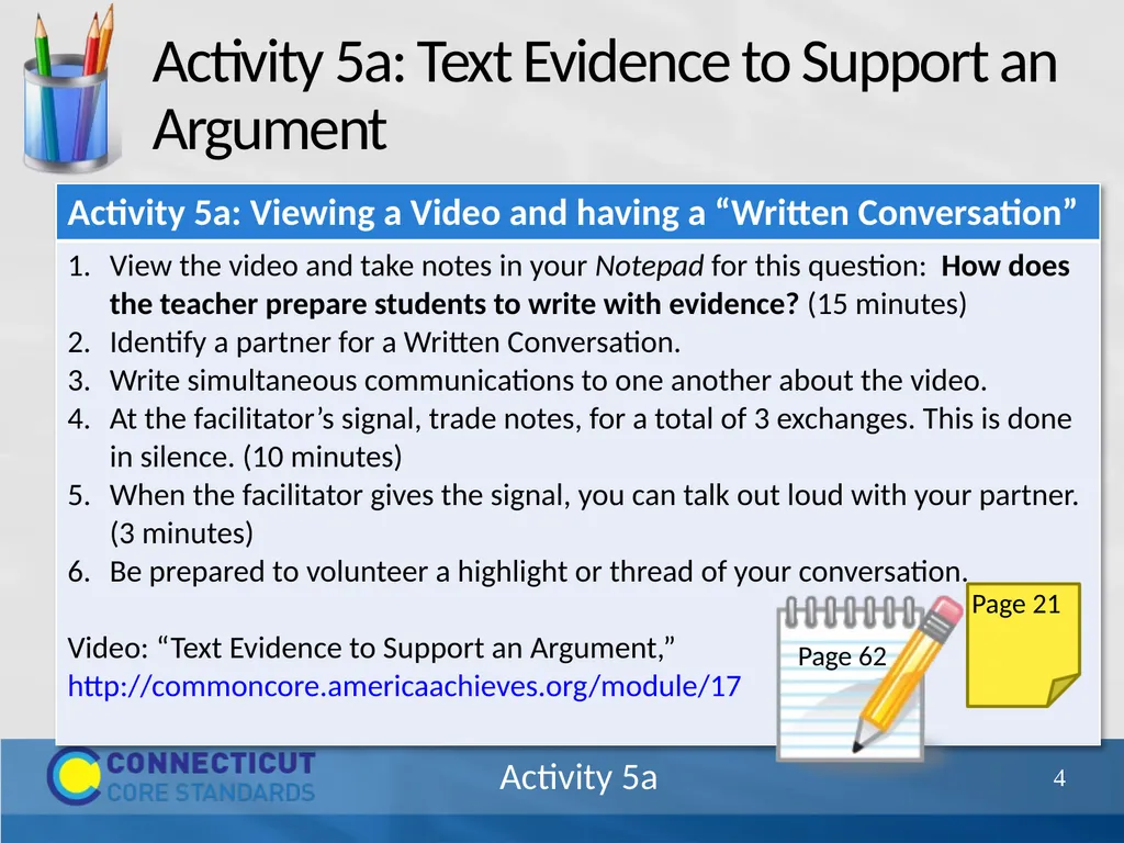 Connecticut Core Standards for English Language - slide 4 of 5