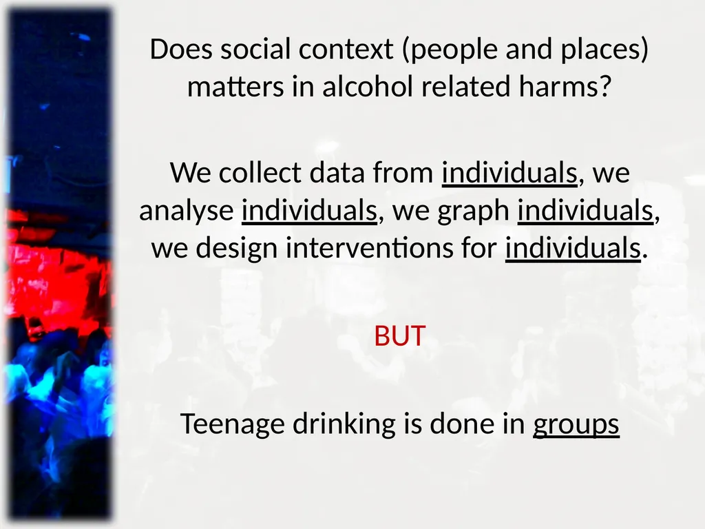 Minimising harm from alcohol misuse: Challenges to - slide 17 of 18