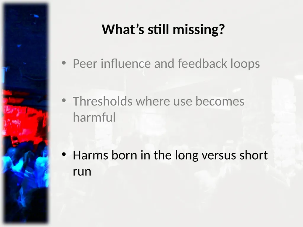 Minimising harm from alcohol misuse: Challenges to - slide 9 of 18