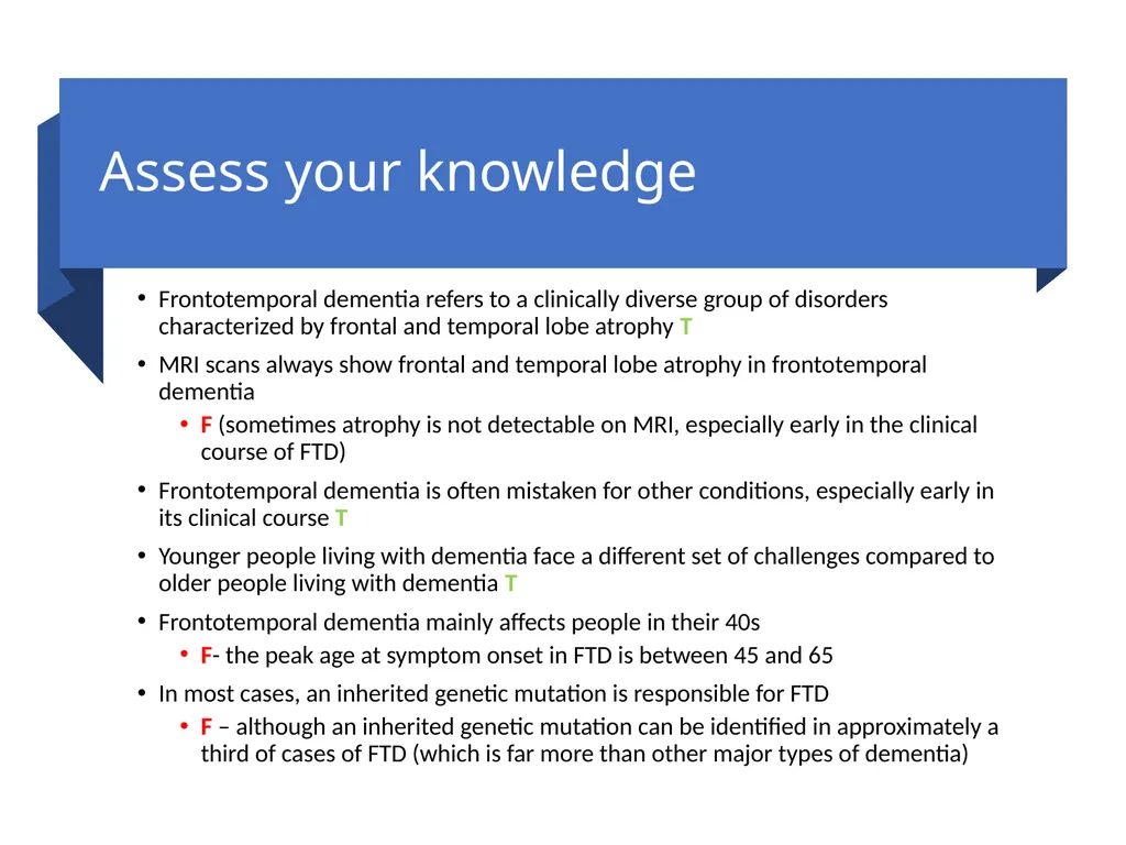 A change in personality and behaviour Learning - slide 29 of 32