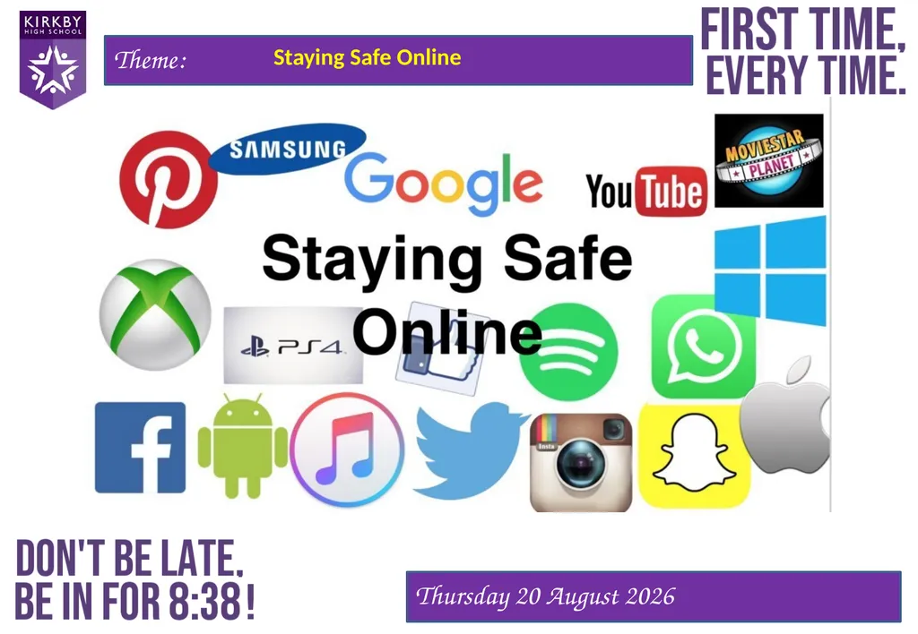 Staying Safe Online Staying Safe Online Keeps you - slide 1 of 12