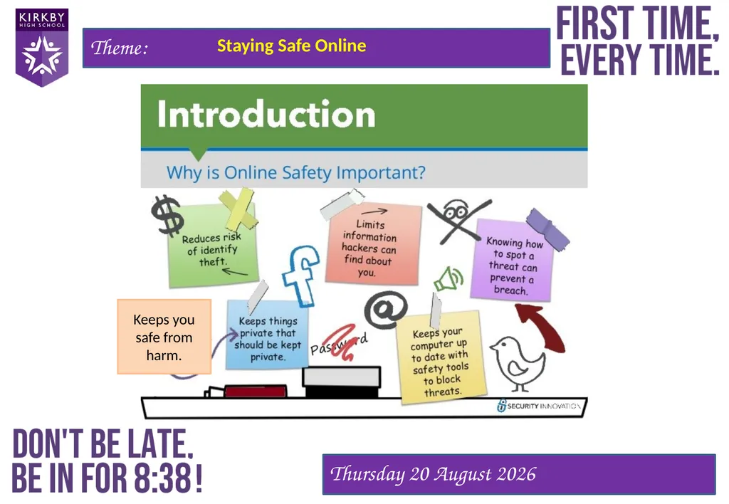 Staying Safe Online Staying Safe Online Keeps you - slide 2 of 12