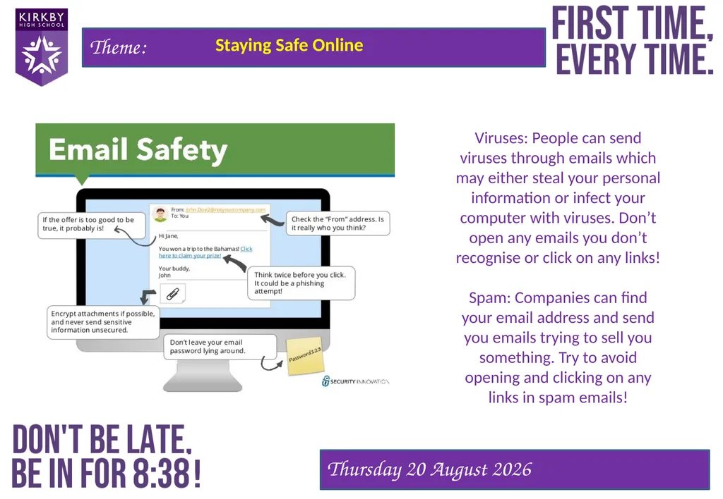 Staying Safe Online Staying Safe Online Keeps you - slide 8 of 12