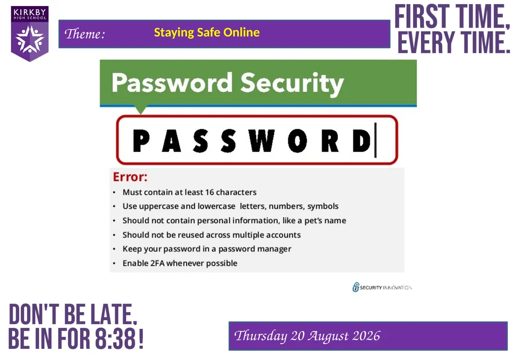 Staying Safe Online Staying Safe Online Keeps you - slide 9 of 12