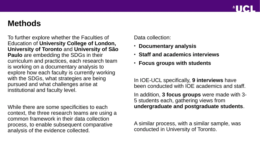 Institute of Education Contours of engagement with - slide 4 of 13