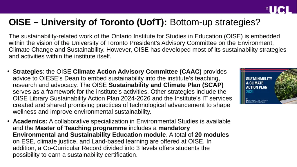 Institute of Education Contours of engagement with - slide 7 of 13
