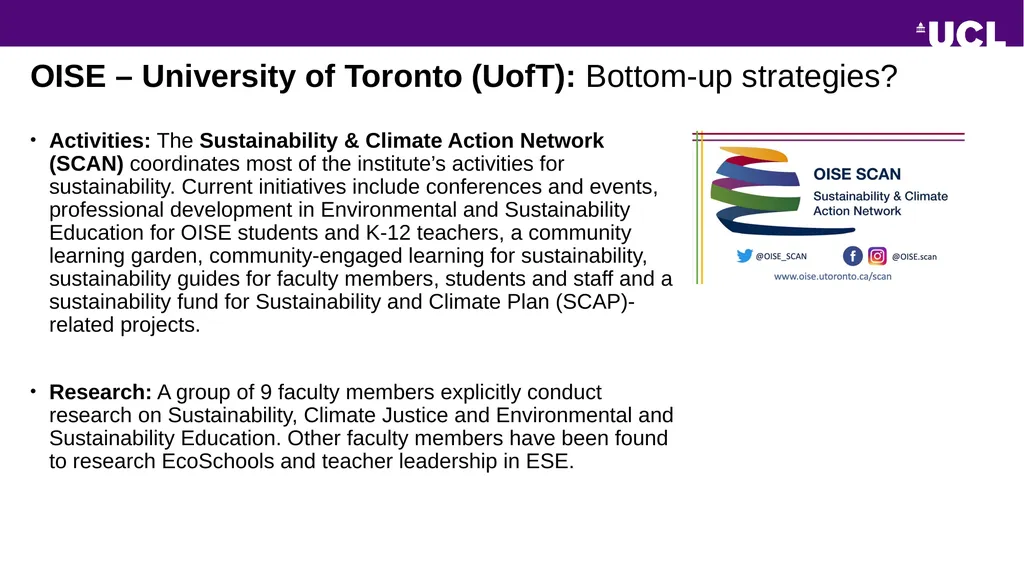 Institute of Education Contours of engagement with - slide 8 of 13