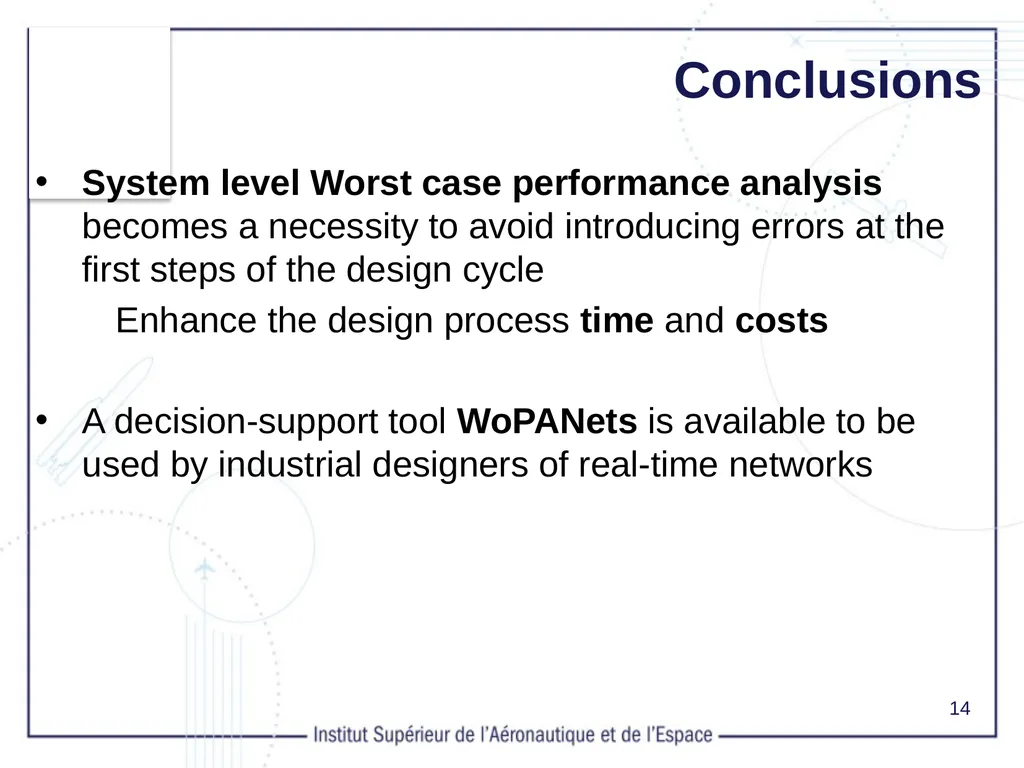 WoPANets: Decision-support Tool for real-time - slide 14 of 15