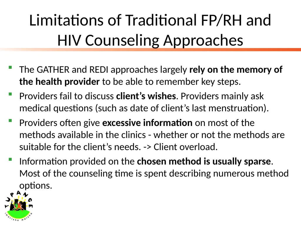 Application of Balanced Counseling Strategy (BCS) - slide 8 of 16