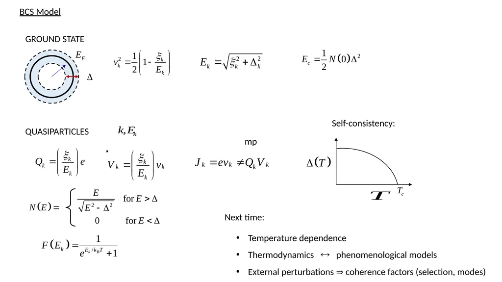 Lecture 10: BCS theory --- Thermodynamics, - slide 12 of 12