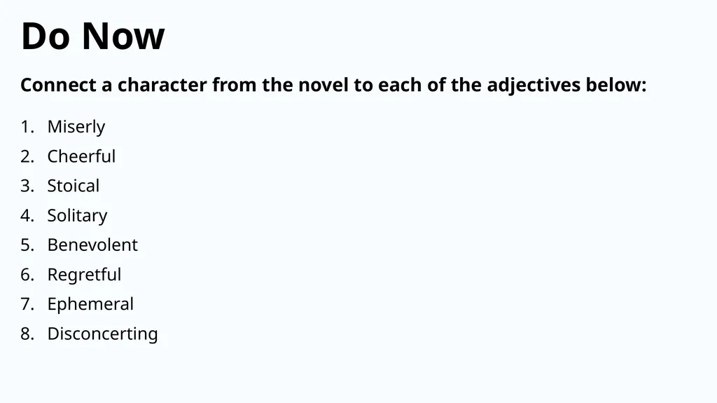 Do Now Answer the questions below: Who wrote A - slide 12 of 20