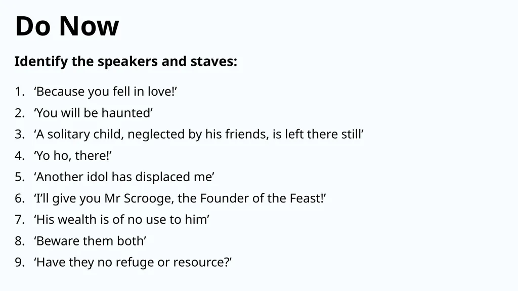 Do Now Answer the questions below: Who wrote A - slide 17 of 20