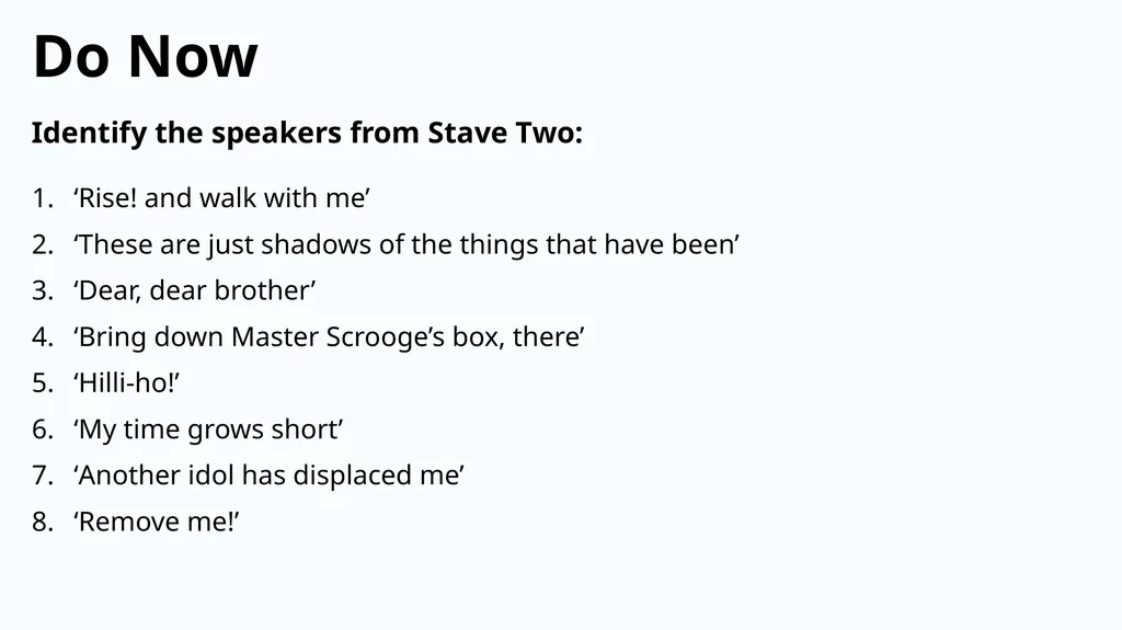 Do Now Answer the questions below: Who wrote A - slide 9 of 20