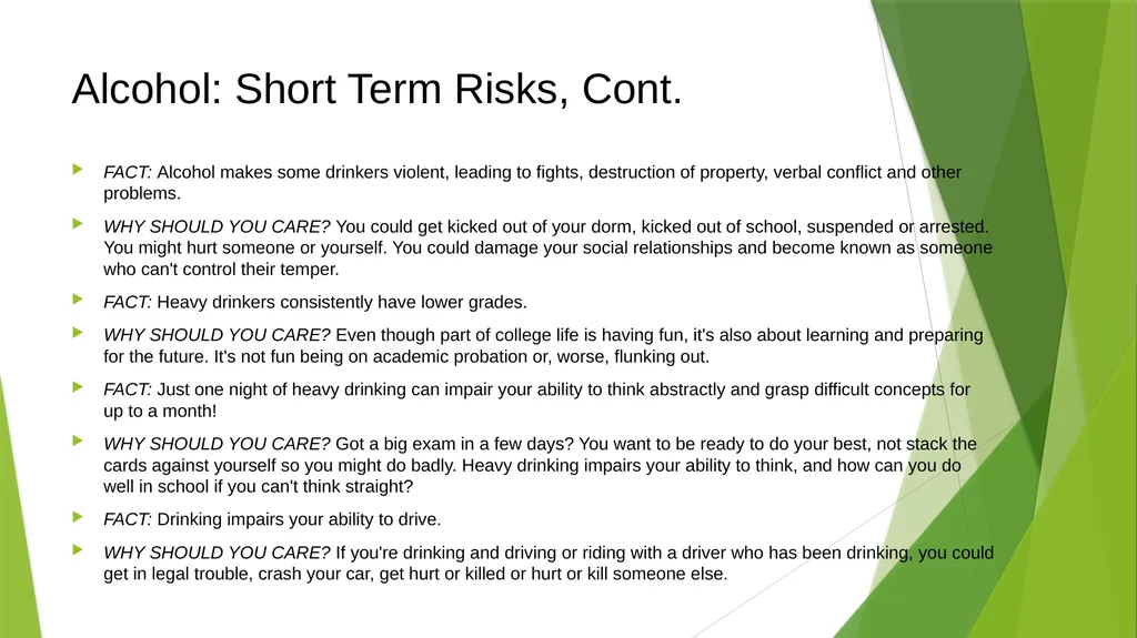 Party Safe: Know Your Drugs and Alcohol Part I: - slide 4 of 14