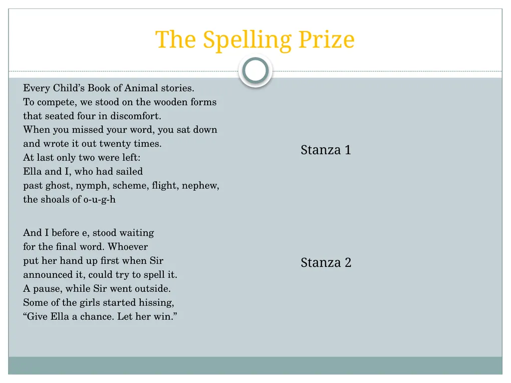 The Spelling Prize Tom & Dan The Spelling Prize - slide 2 of 17