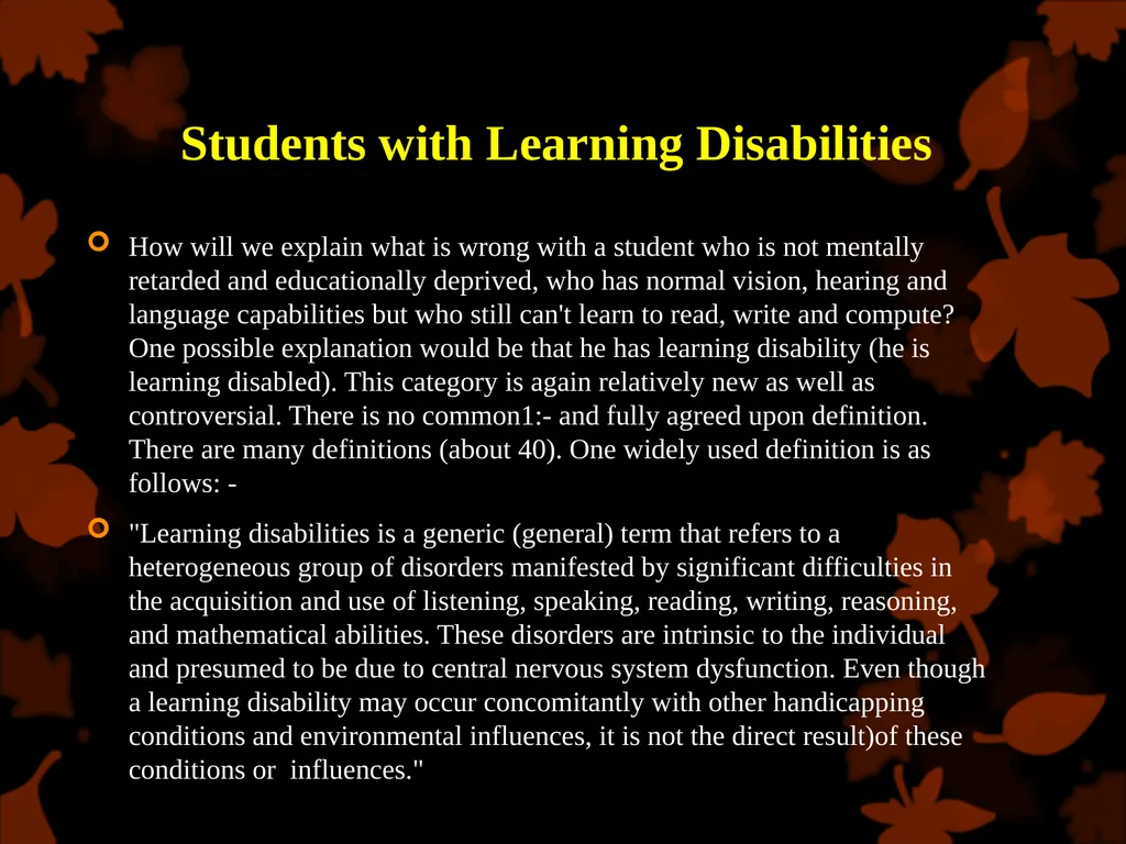 LECTURE 15 INDIVIDUAL DIFFERENCES Sadia Bashir - slide 19 of 28