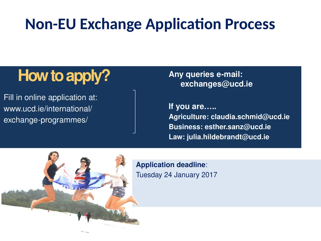 UCD International Promoting Exchange Opportunities - slide 9 of 15