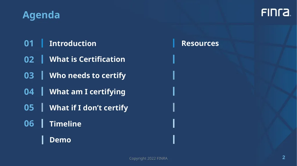 2022 Entitlement User Accounts Certification FIP - slide 2 of 10