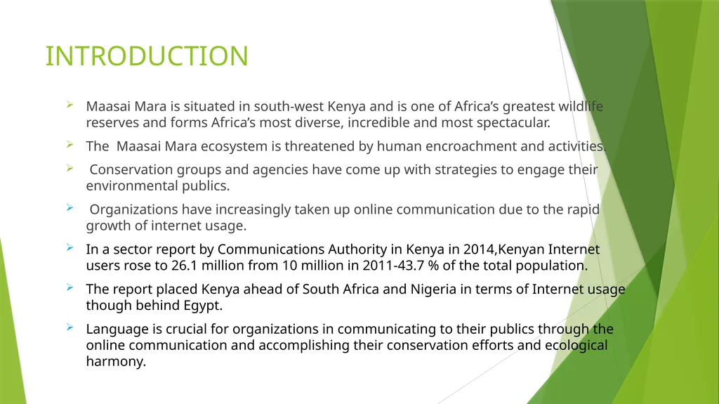 Exploring Online Eco-linguistic Communication - slide 2 of 17