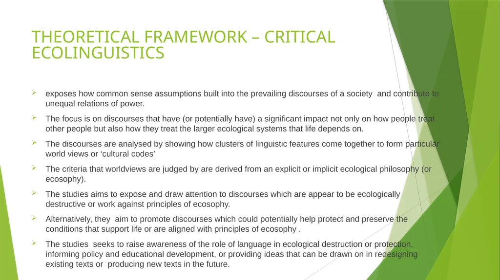 Exploring Online Eco-linguistic Communication - slide 7 of 17