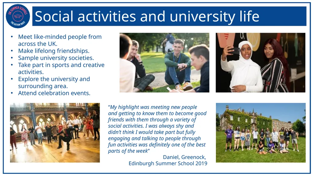 Who are the Sutton Trust? The Sutton Trust - slide 8 of 18