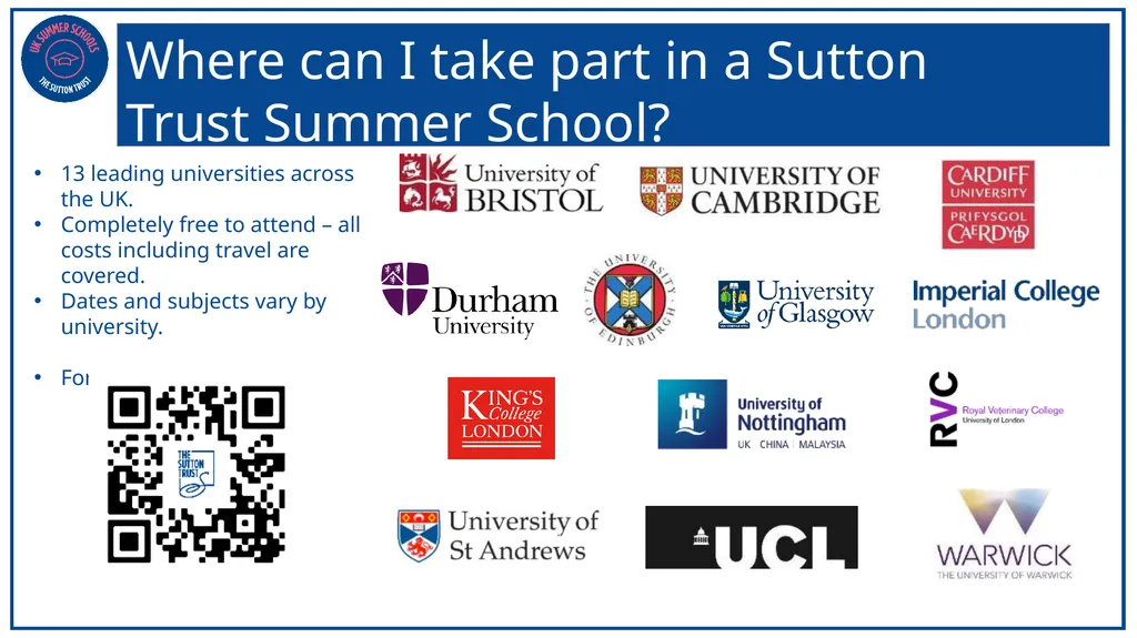 Who are the Sutton Trust? The Sutton Trust - slide 9 of 18