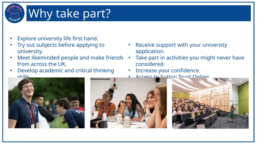 Who are the Sutton Trust? The Sutton Trust - slide 14 of 18