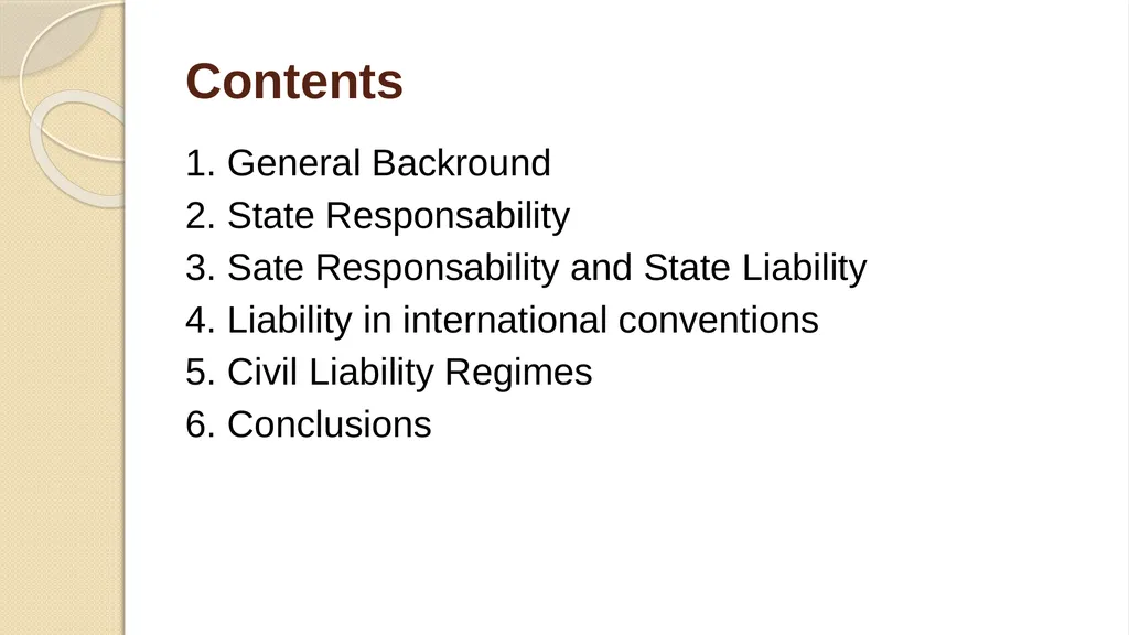 LIABILITY AND COMPENSATION REGIMES RELATED TO - slide 2 of 107