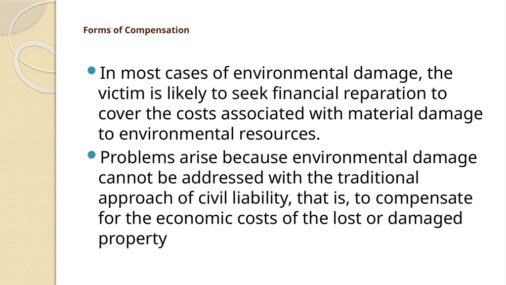 LIABILITY AND COMPENSATION REGIMES RELATED TO - slide 76 of 107