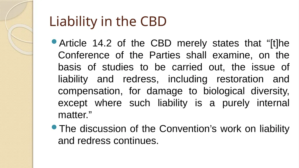LIABILITY AND COMPENSATION REGIMES RELATED TO - slide 105 of 107
