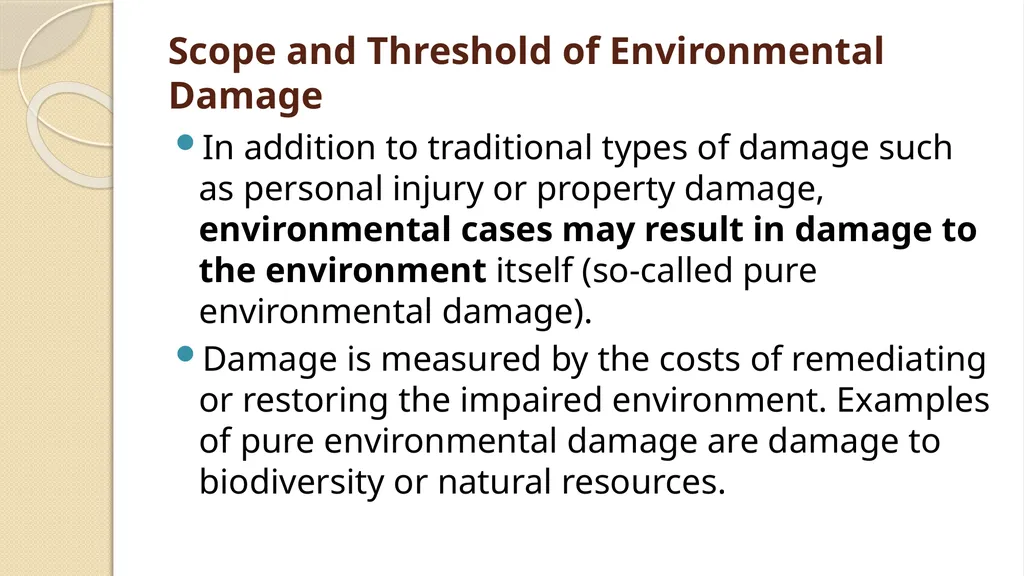 LIABILITY AND COMPENSATION REGIMES RELATED TO - slide 69 of 107