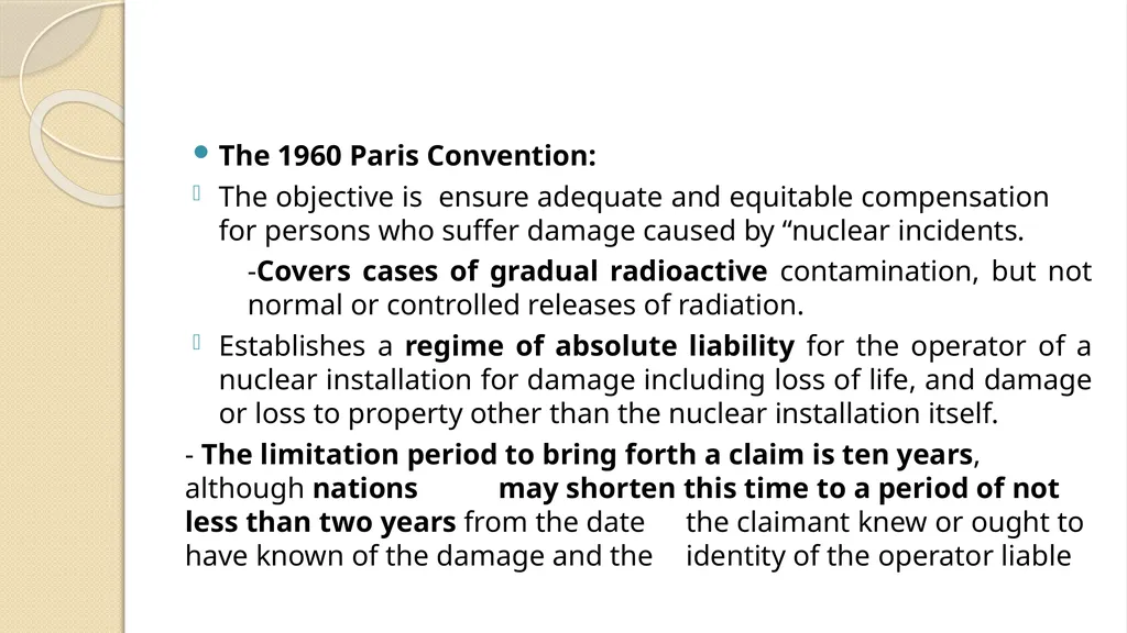 LIABILITY AND COMPENSATION REGIMES RELATED TO - slide 93 of 107