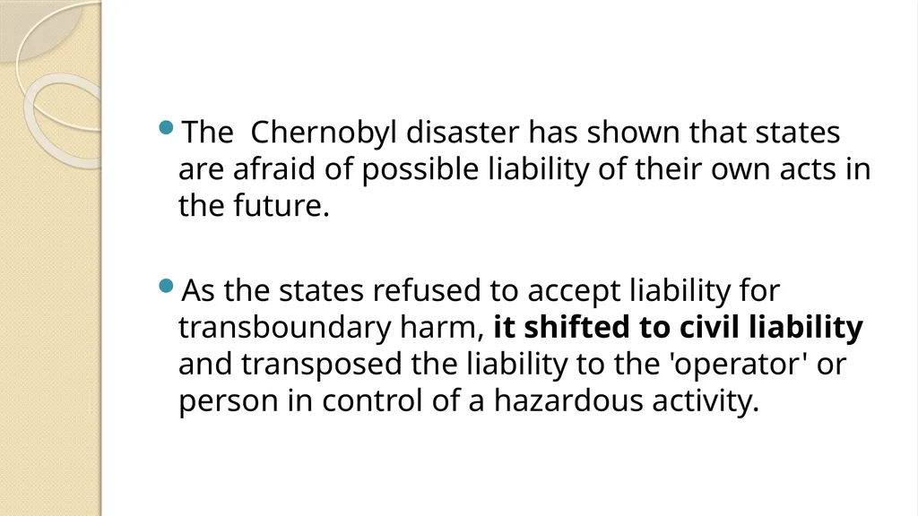 LIABILITY AND COMPENSATION REGIMES RELATED TO - slide 45 of 107