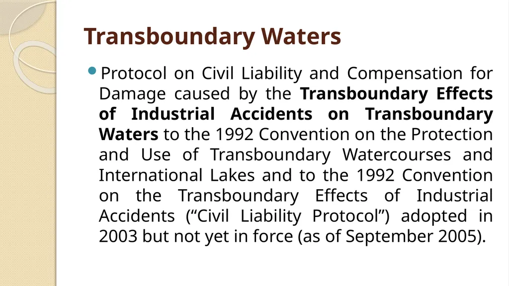 LIABILITY AND COMPENSATION REGIMES RELATED TO - slide 98 of 107
