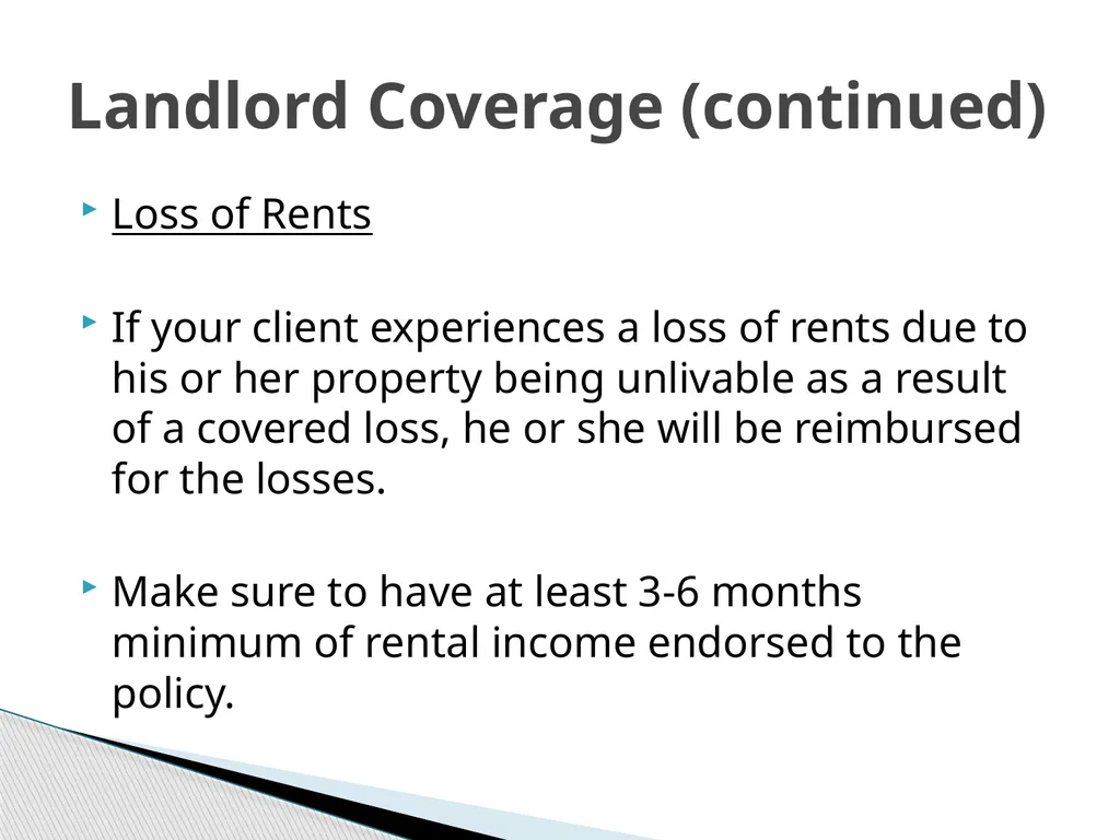 Property Management Insurance & Liability Issues - slide 8 of 19