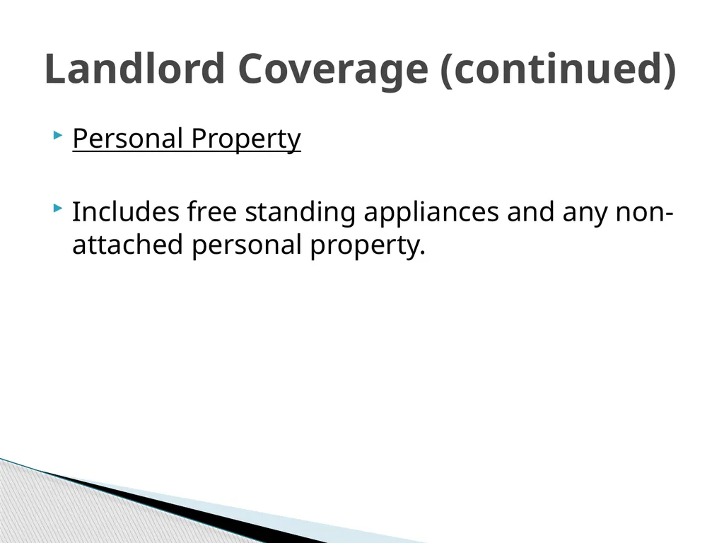 Property Management Insurance & Liability Issues - slide 7 of 19