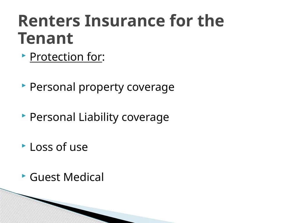Property Management Insurance & Liability Issues - slide 9 of 19