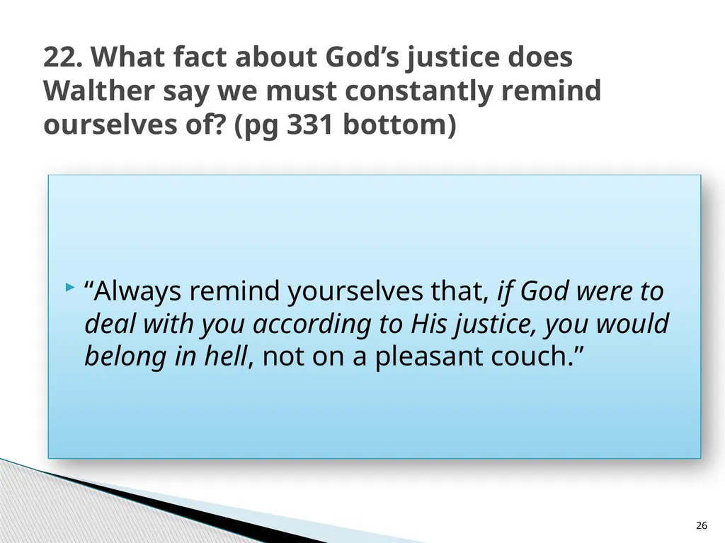 The Proper Distinction Between Law and Gospel by - slide 26 of 27