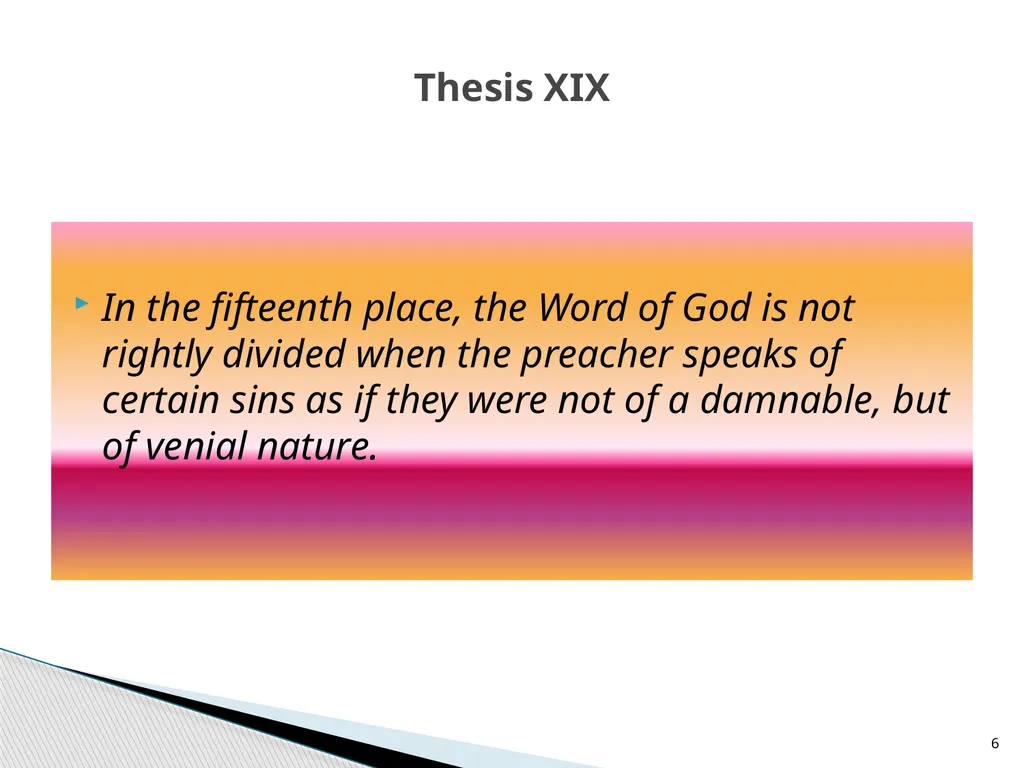 The Proper Distinction Between Law and Gospel by - slide 6 of 27